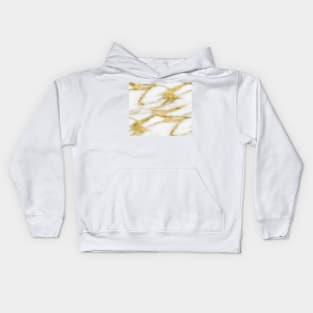 Bari gold marble Kids Hoodie